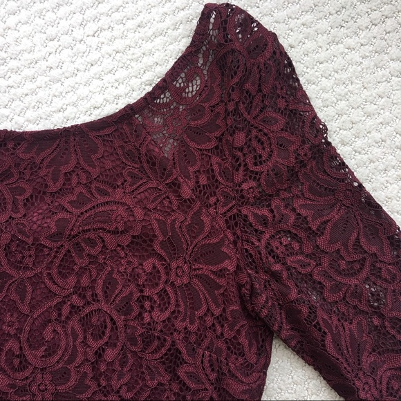 Rock & Shine - Lace Bodycon Dress w/ Sheer Sleeves - Picture 2 of 6